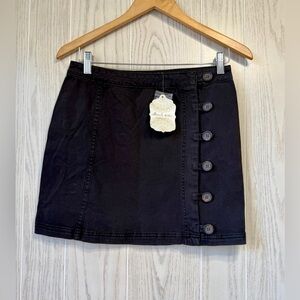 Altar’d State Black Denim Mini Skirt – Size M – NWT
